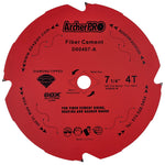 Fiber Cement Siding Saw Blade 7-1/4" x 5/8" x 4 Teeth