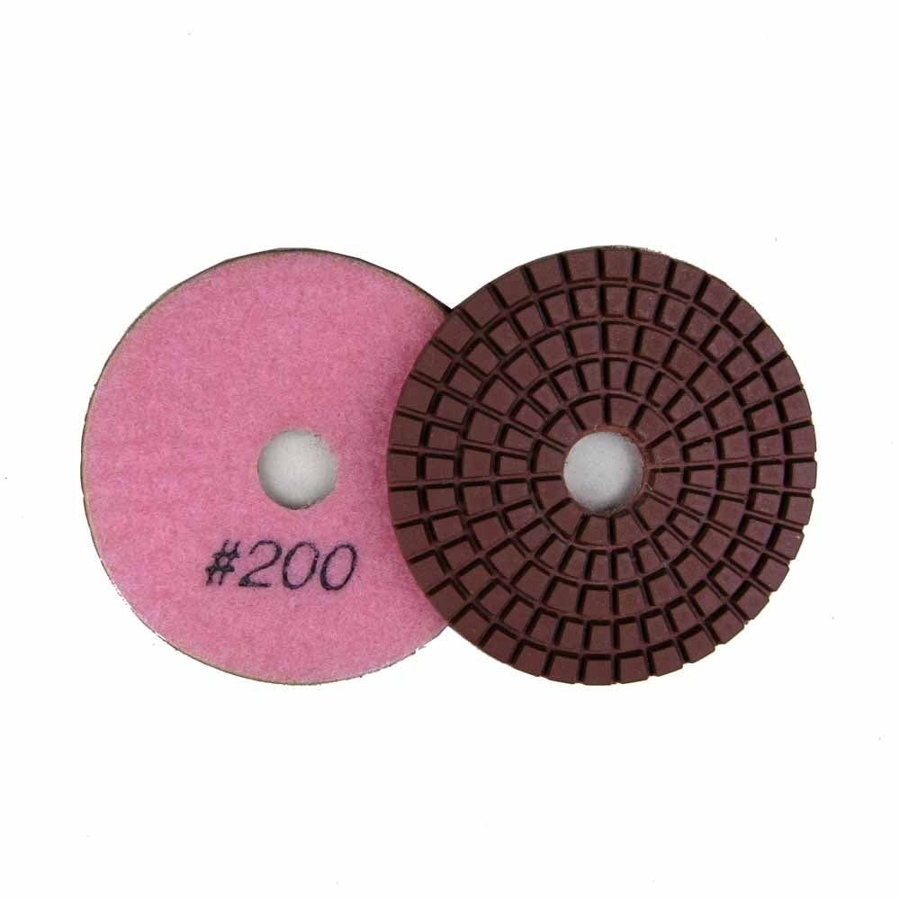 Wet Diamond Polish Pads 3 in. for Marble and Granite Polishing (8 Grit